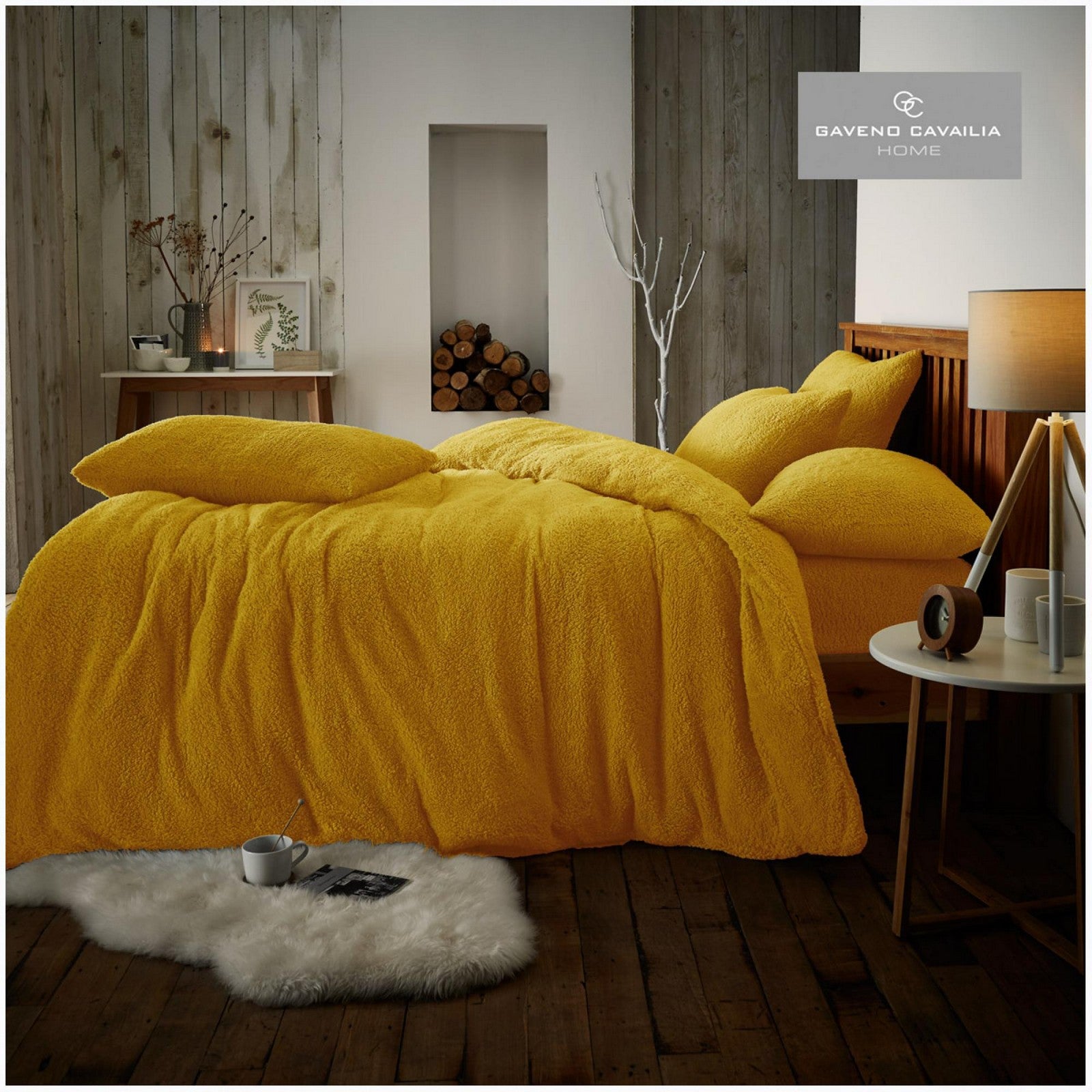 Wholesale Teddy Fleece Bedding Duvet Covers Set - Ochre
