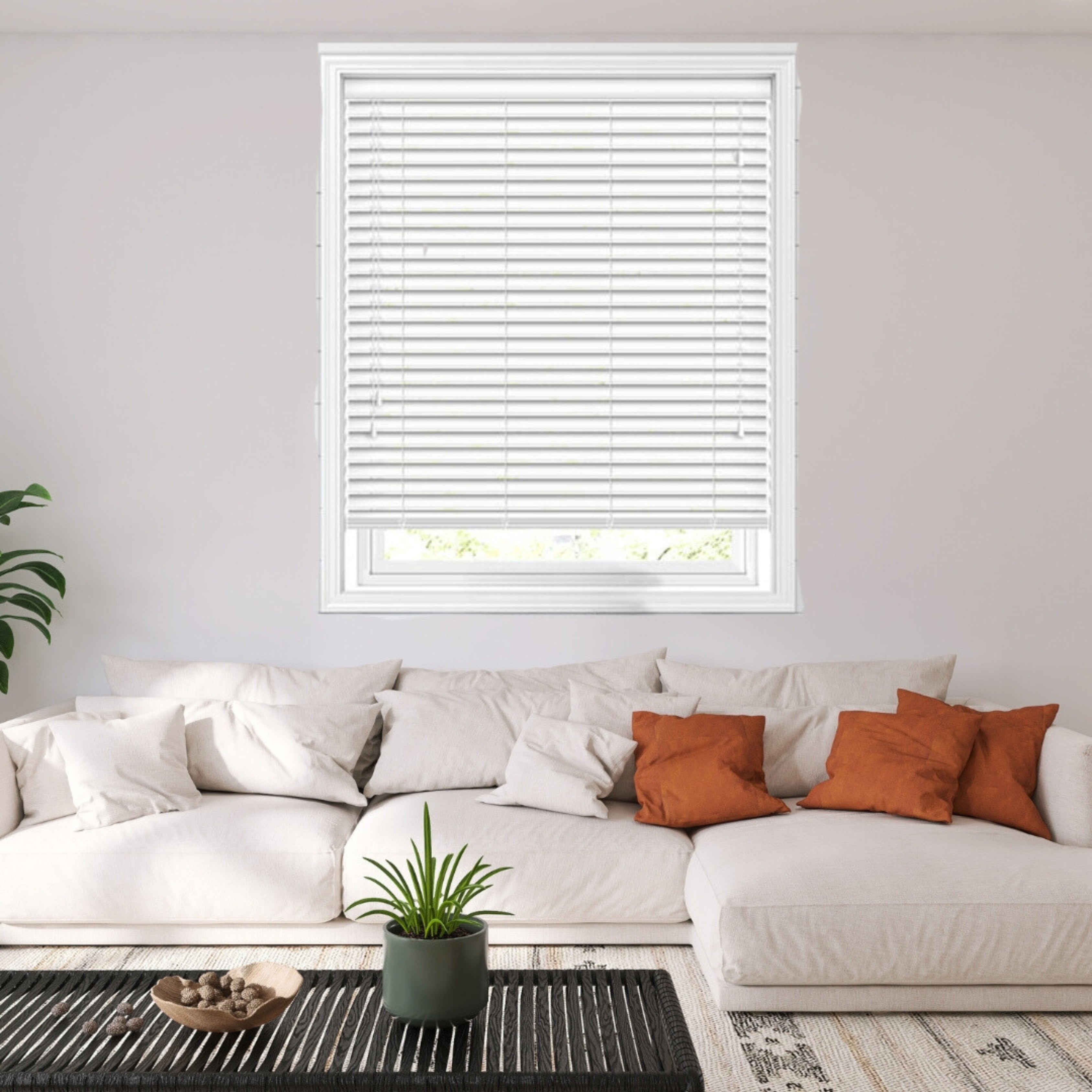 PVC Venetian blinds White