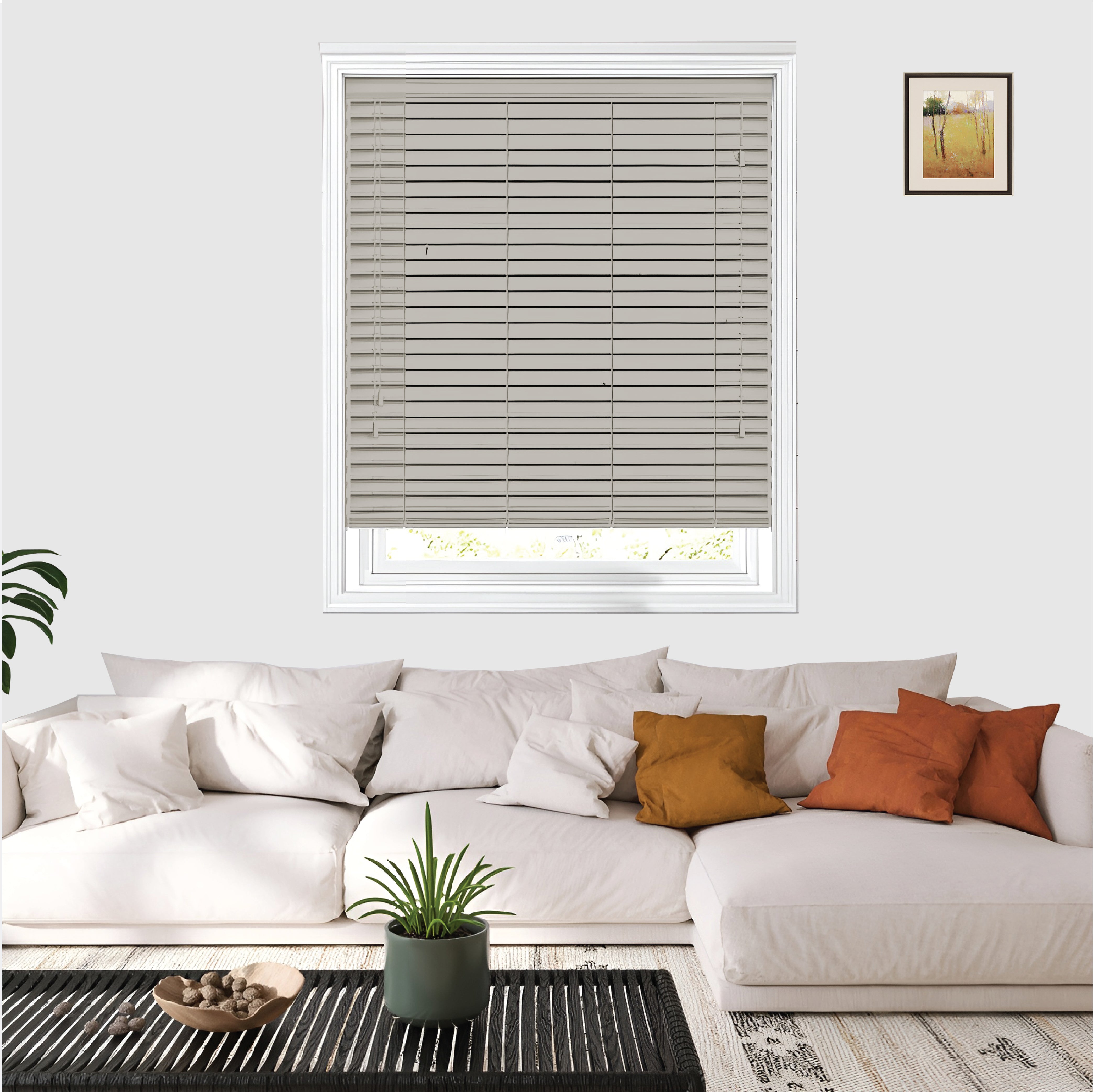 Faux wood  Blind Grey