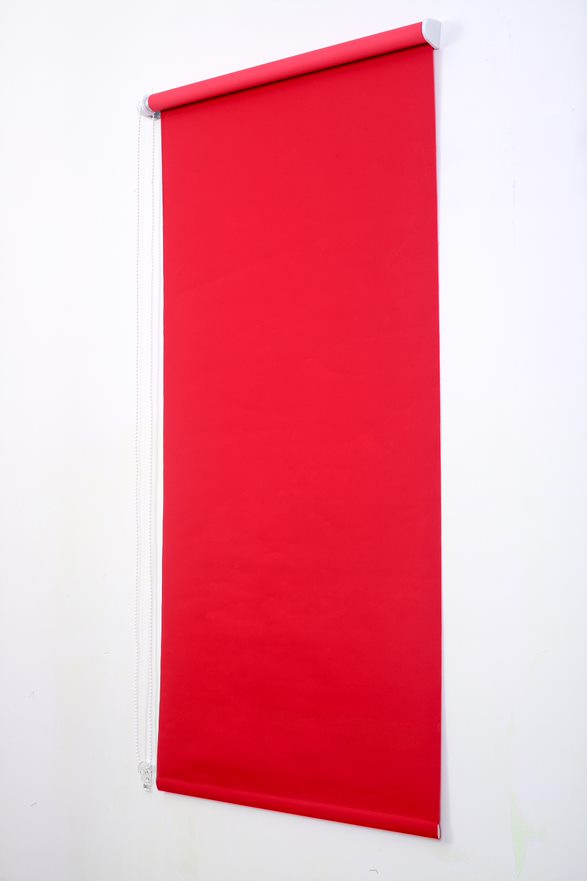 blackout window blinds	red
