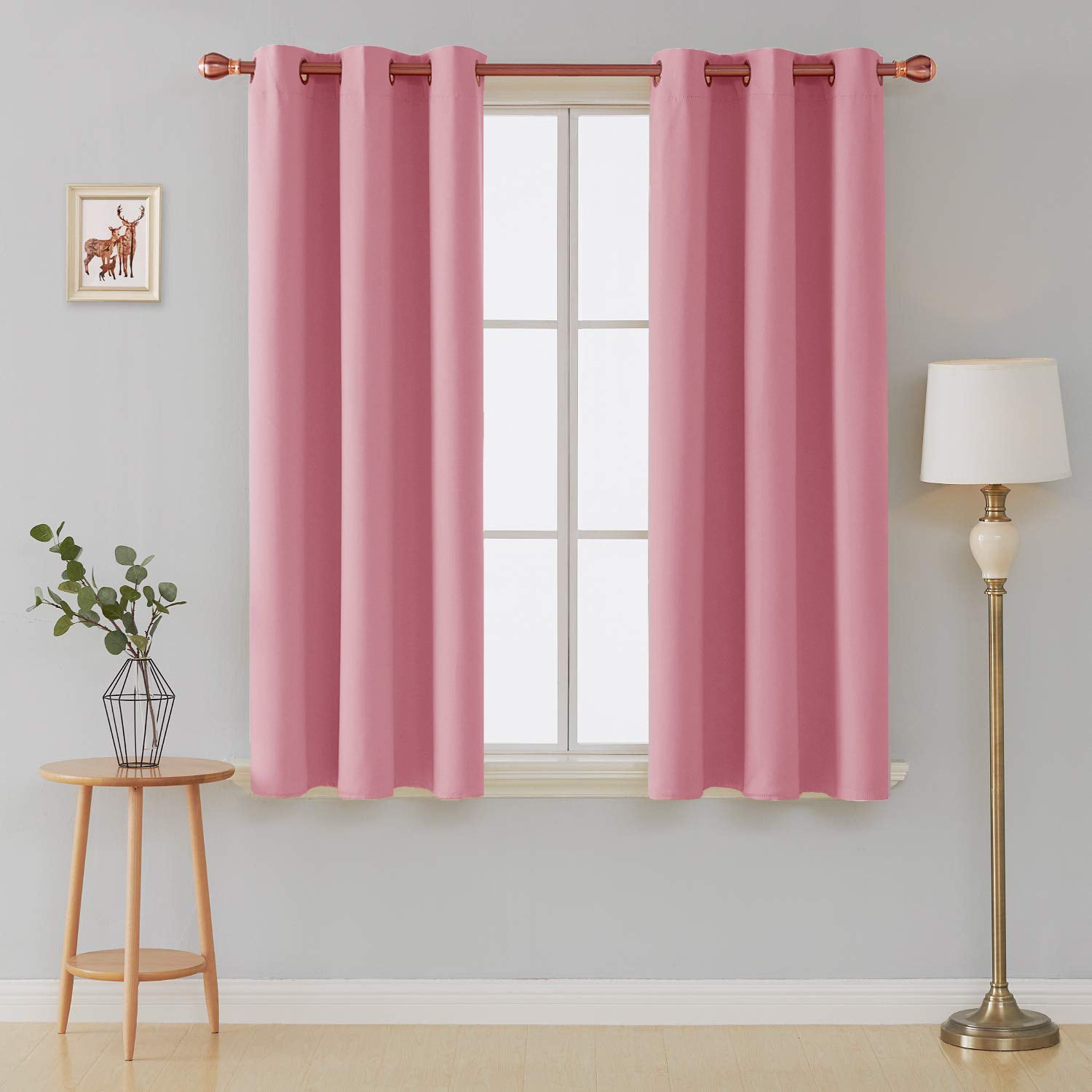 pink blackout curtains