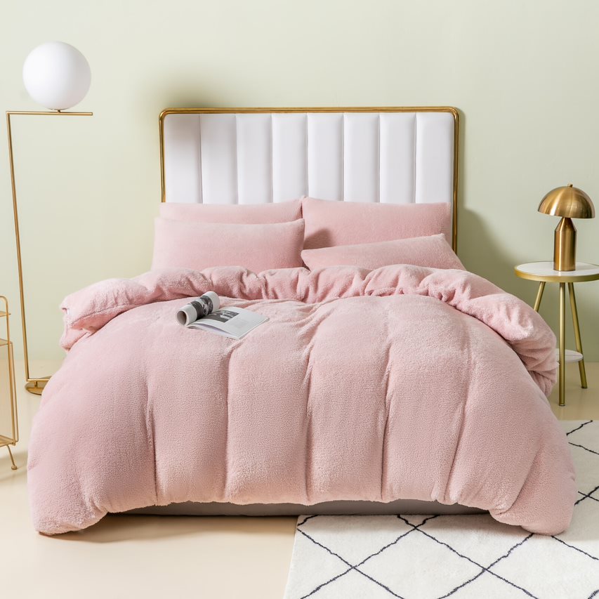 teddy bear fleece bedding set