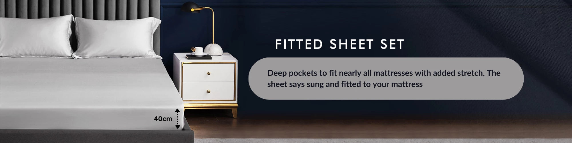 Microfiber Fitted 40cm