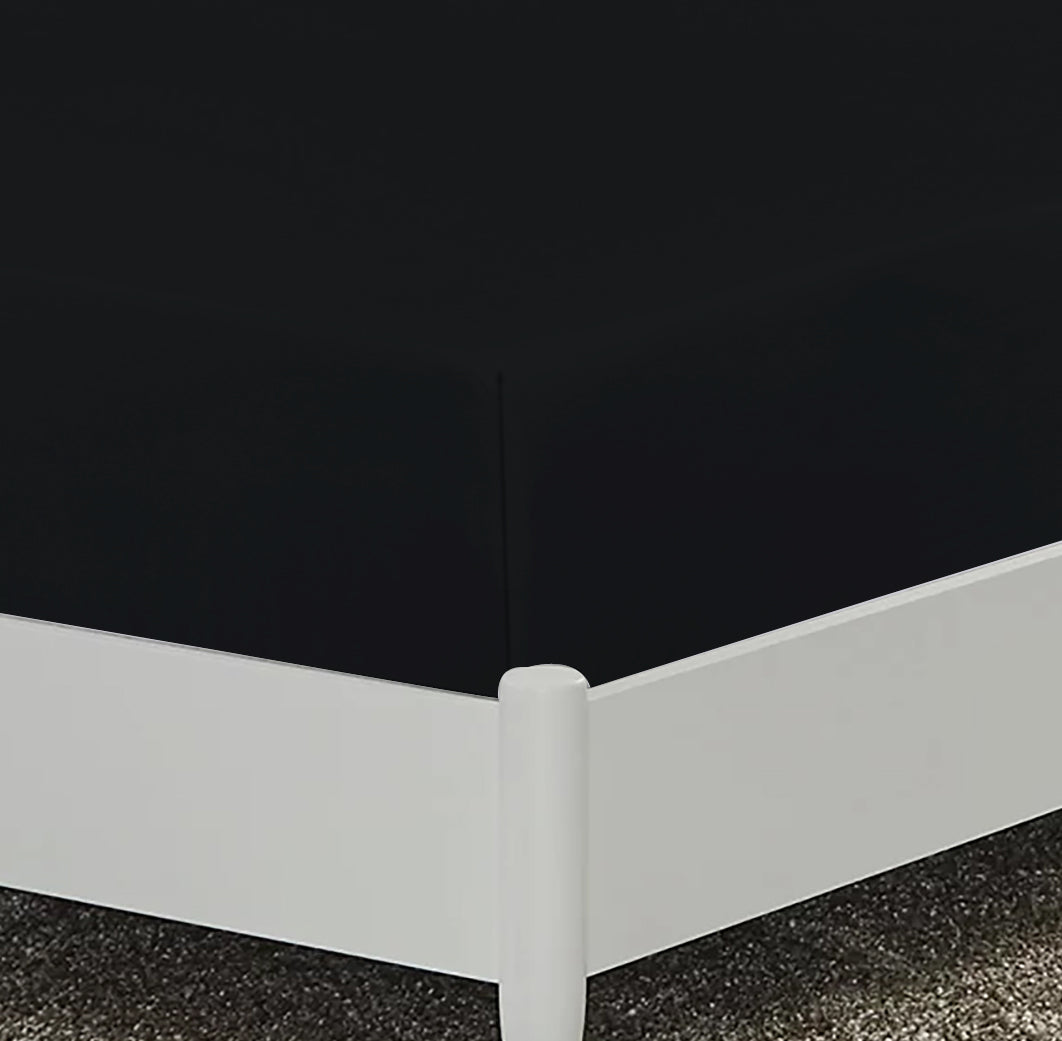 30 cm deep bed sheets black