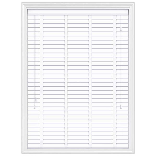 Faux wood Blind White 