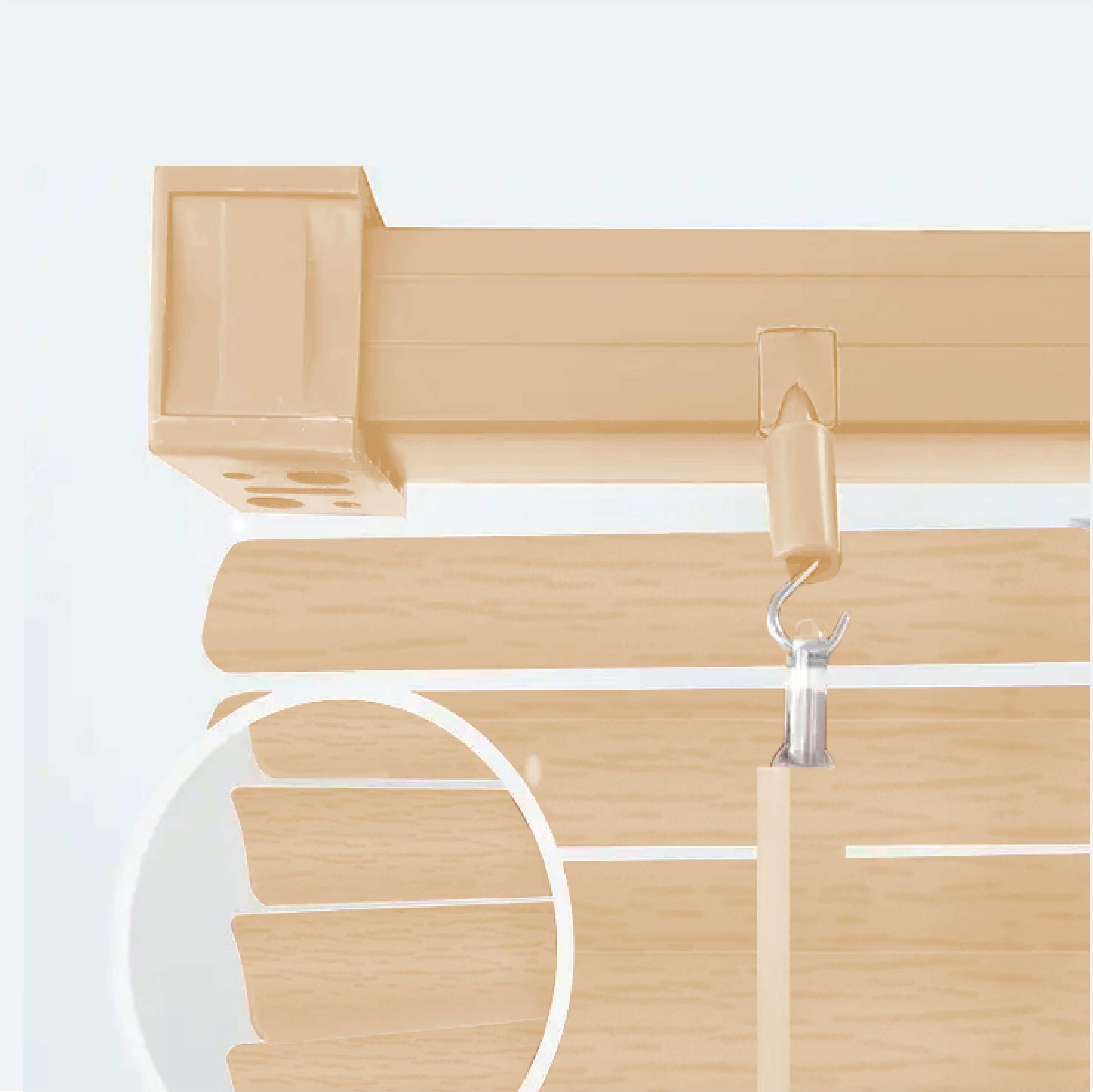  Wolesale PVC Venetian  blinds natural  