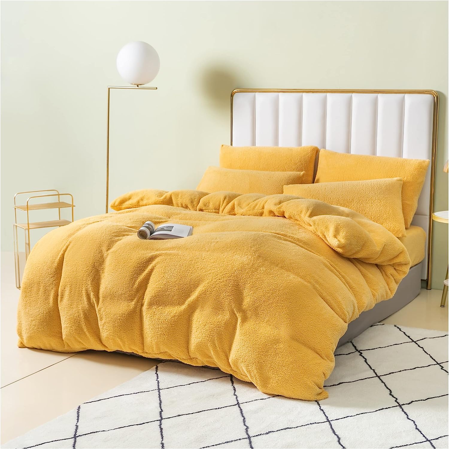 Ochre Teddy Bedding Duvet Covers Sets RoyalHomeFurnishing