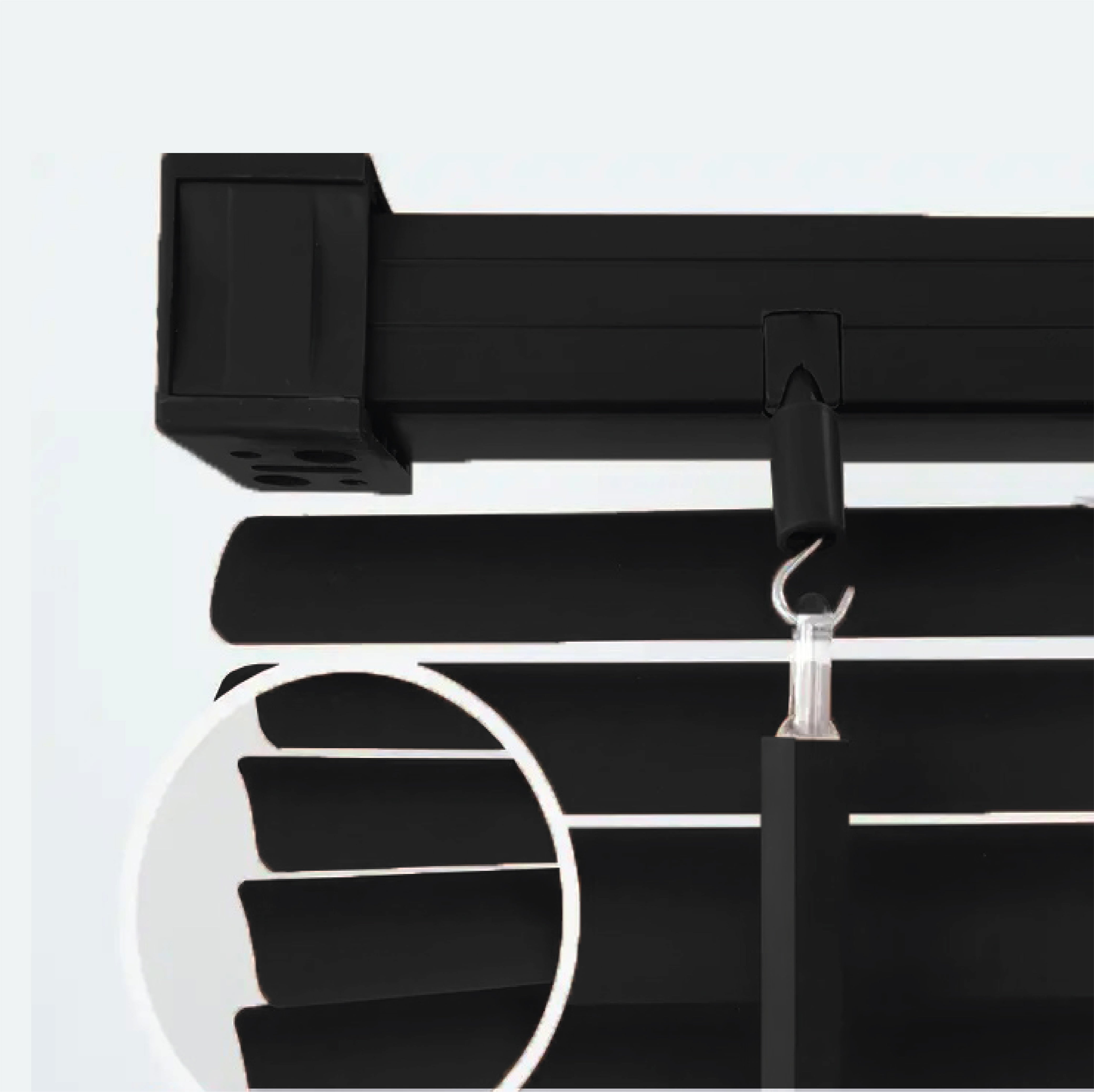 PVC Venetian blinds Black