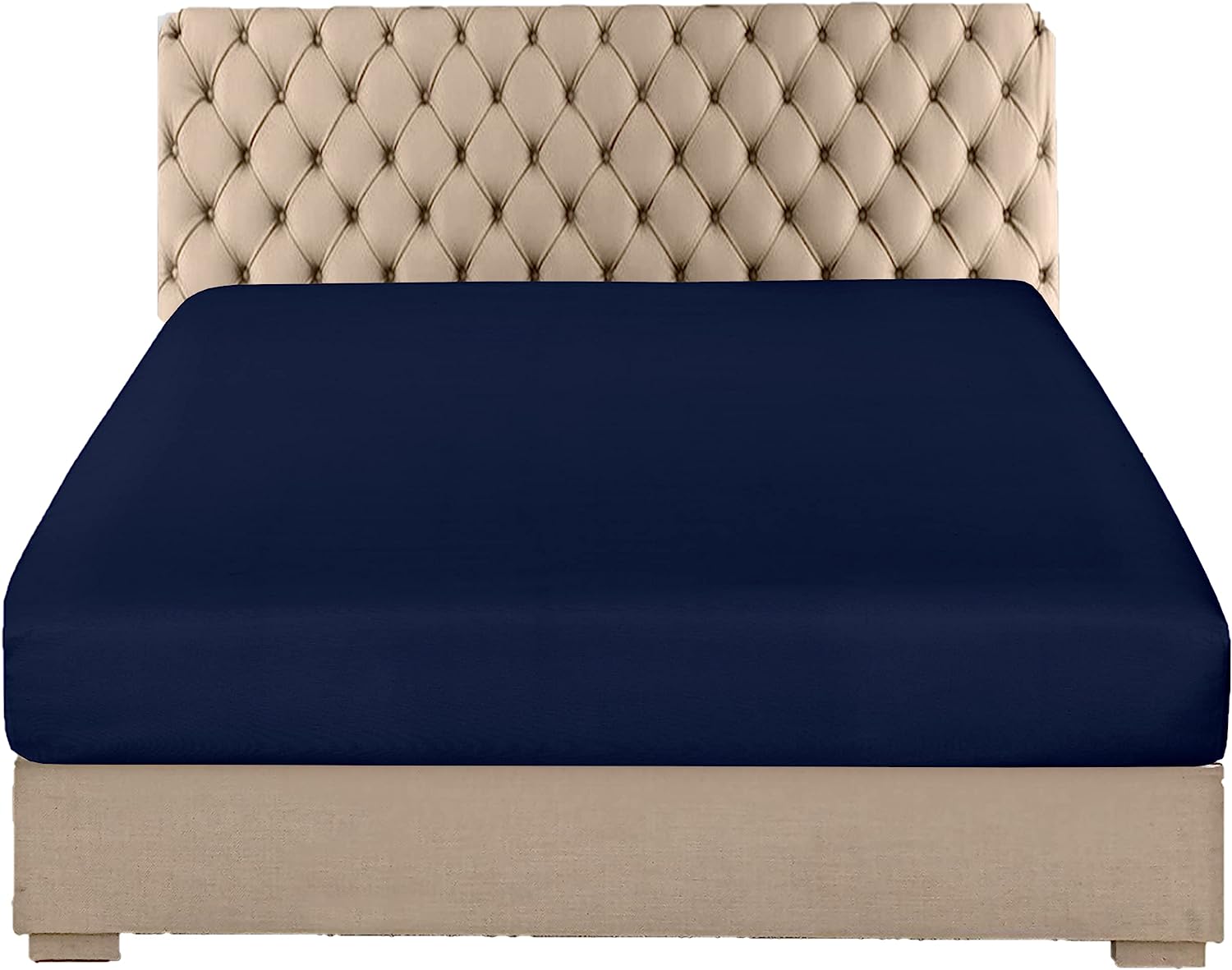 Deep Pocket Bed Sheet Soft and Durable Navy
