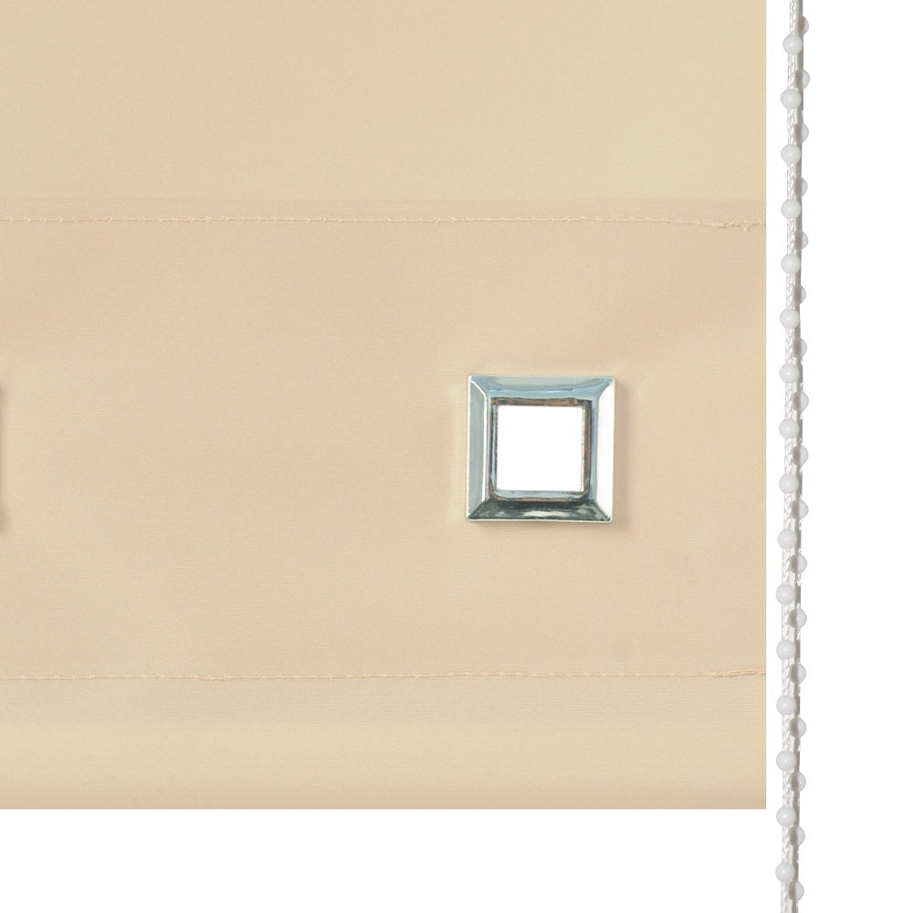 square eyelet roller blind cappuccino