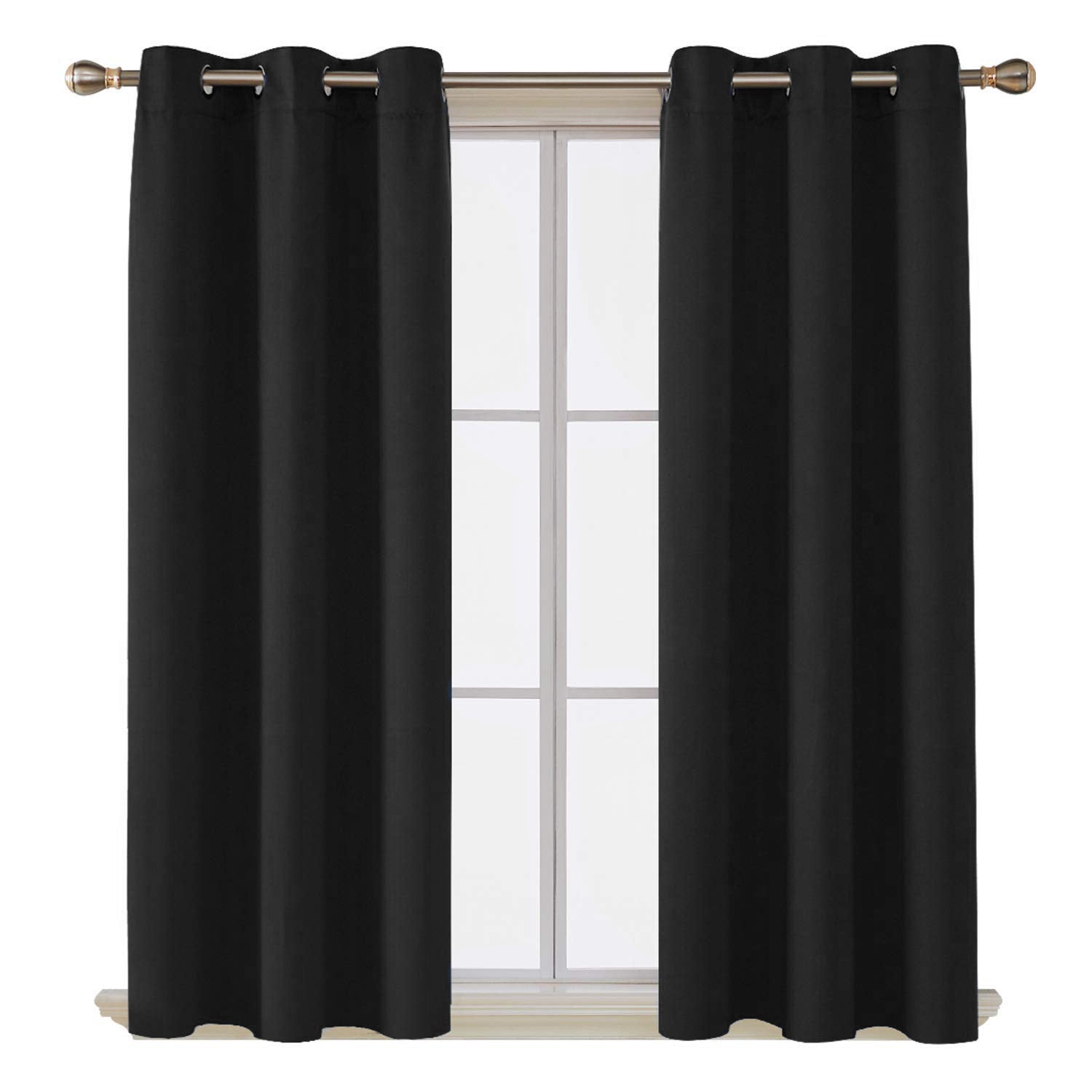black curtains cheap wholesale