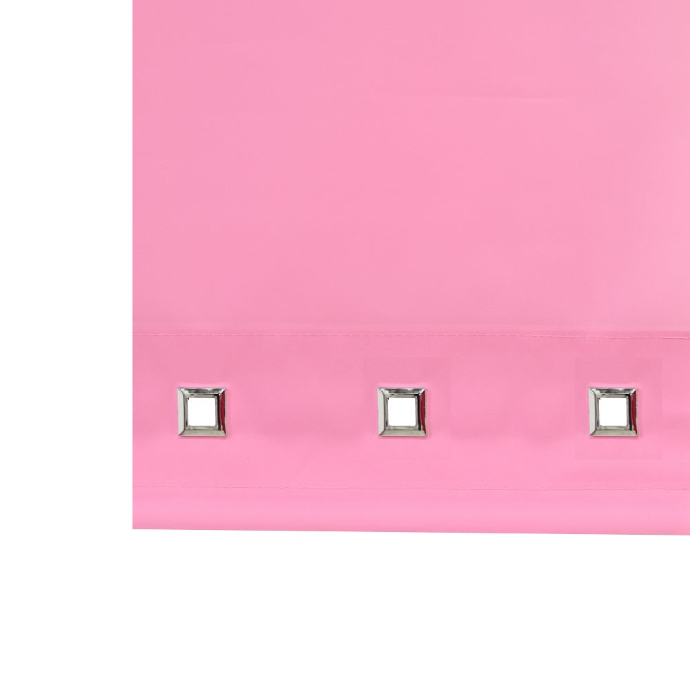 square eyelet blind pink