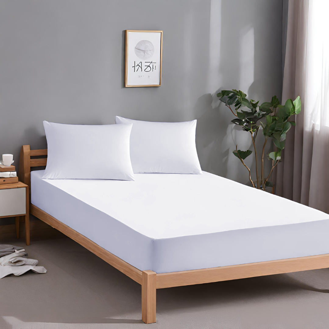 Deep Pocket Microfiber Fitted Sheets White