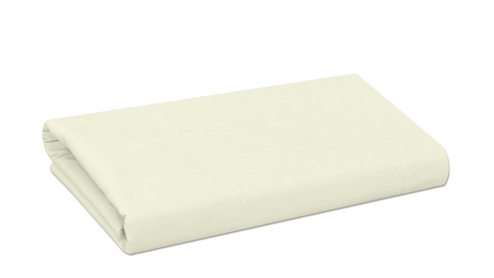 cotton bed sheet flat sheet cream
