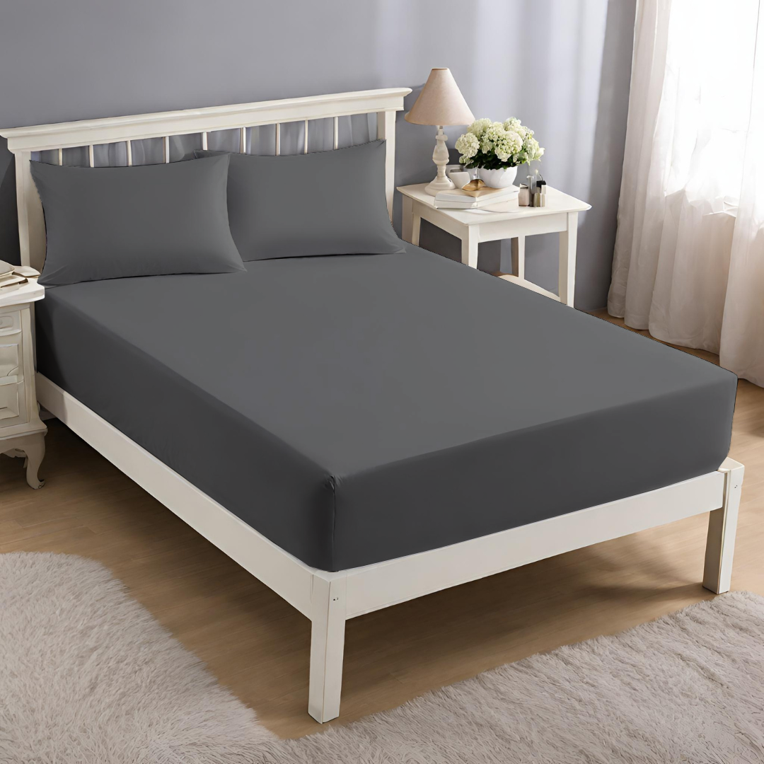 Extra Deep Fitted Sheets Charcoal