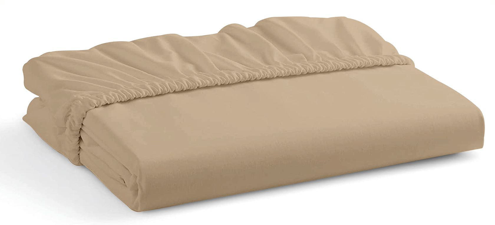 Super King Hypoallergenic Wrinkle-Resistant Sheets Beige