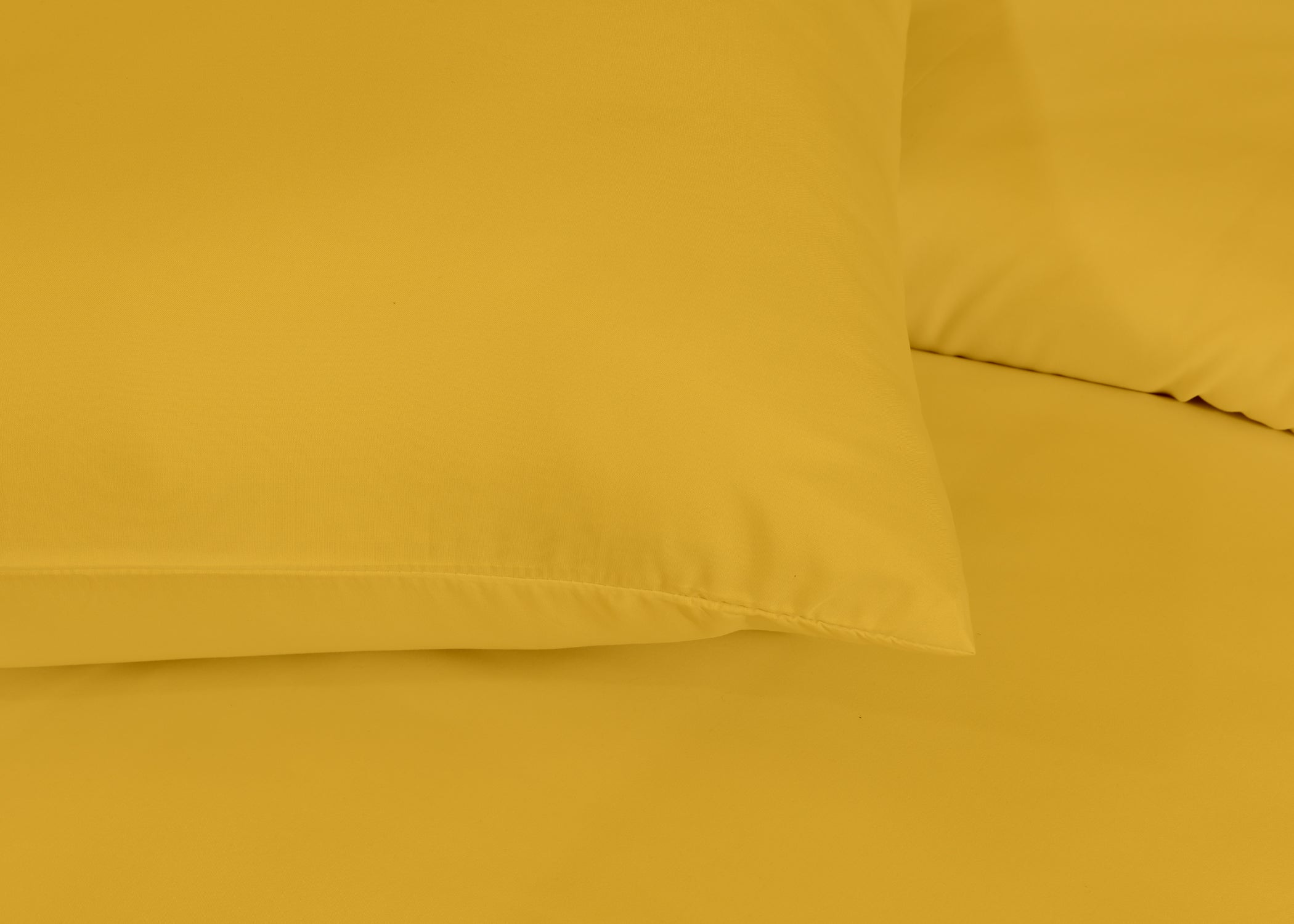 microfiber plain duvet cover set pillowcase ochre