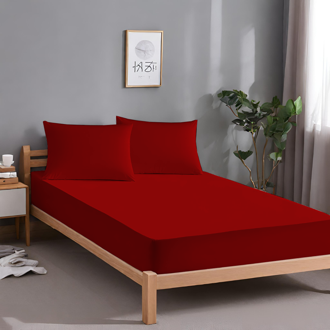 Anti-Wrinkle Deep Pocket Single Fitted Sheets 