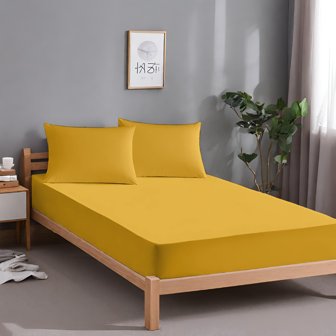 Fade Resistant Microfiber Bedding King Size Fitted Sheets