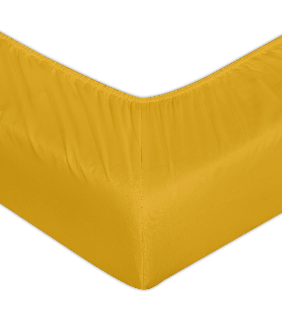 extra depep 40cm fitted sheet ochre