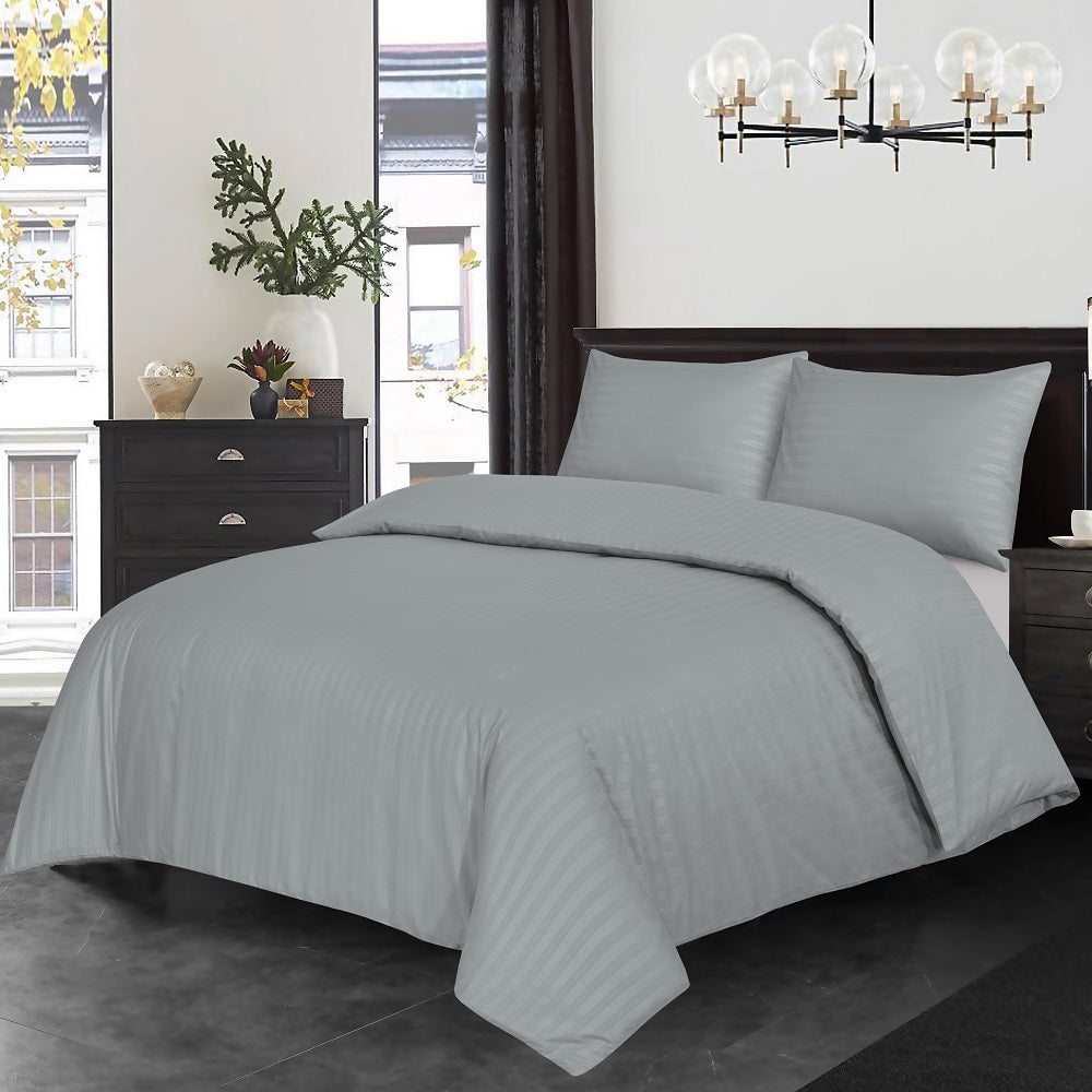 satin stripe bedding