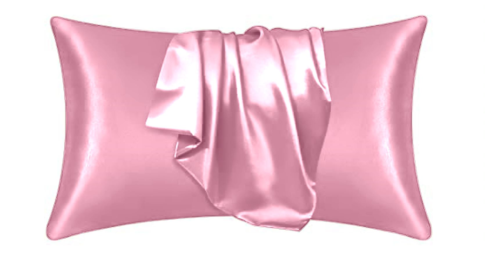 satin pillowcase pink