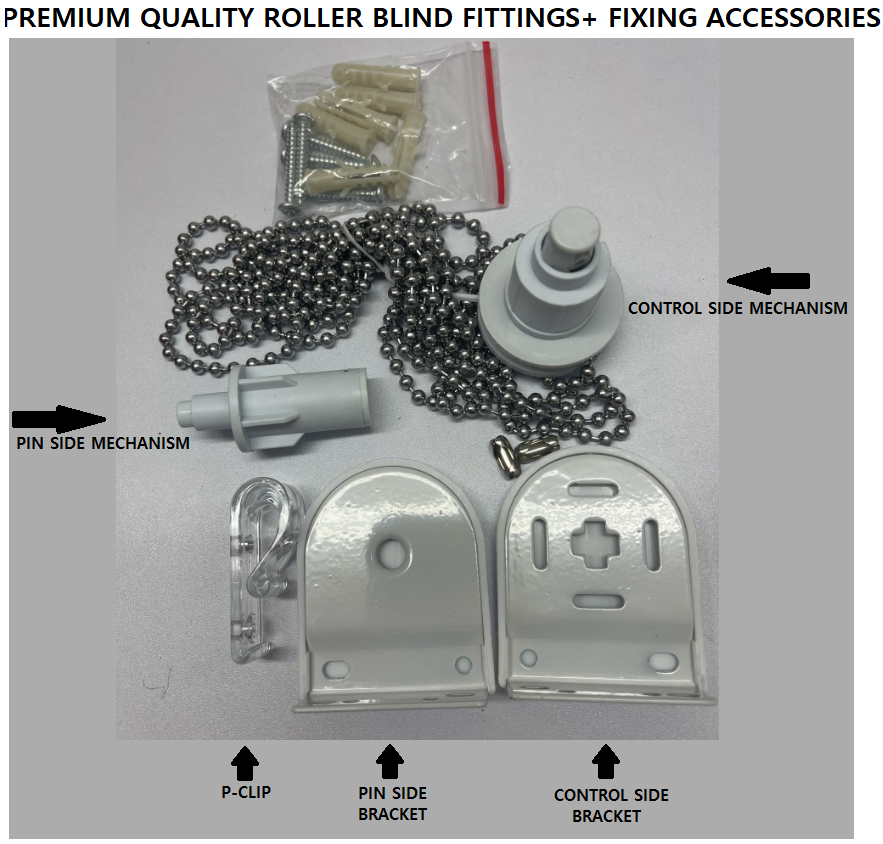 roller blind blackout fittings 25mm