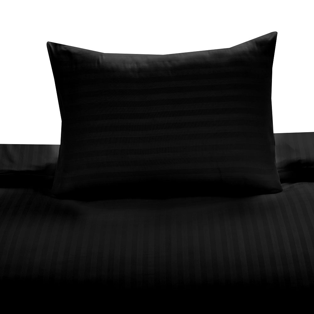 strip satin duvet set